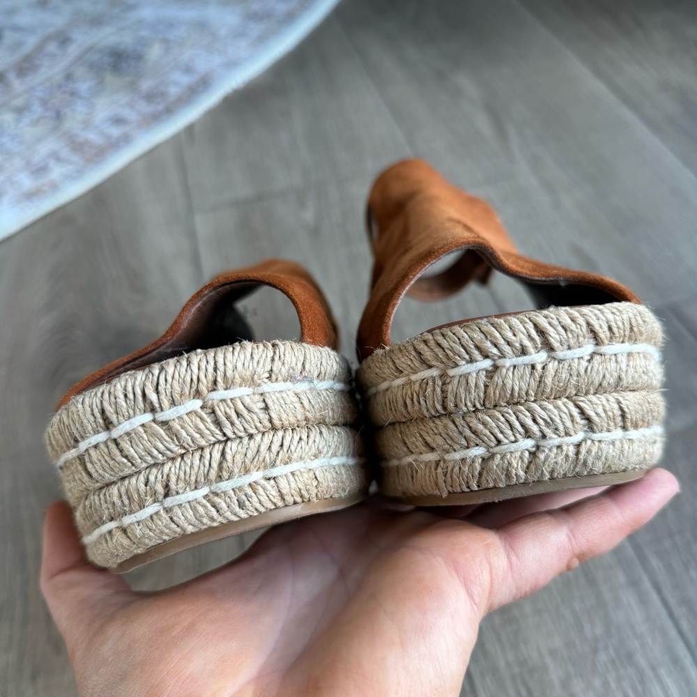 Prada Platform Cloudbust Sandals Leather Suede 39… - image 4